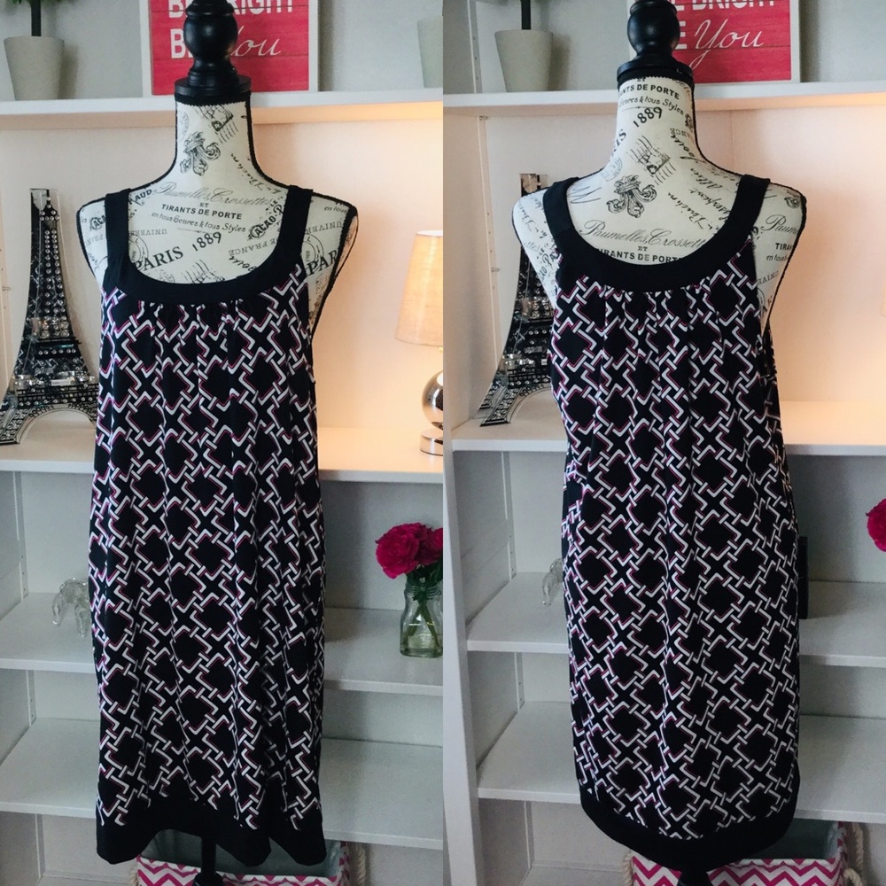 INC Black/Pink Spring Dress
